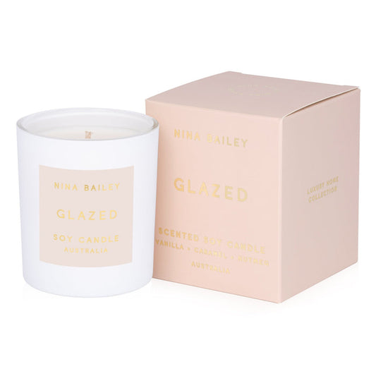 Glazed - Vanilla Caramel Soy Candle - Nina Bailey