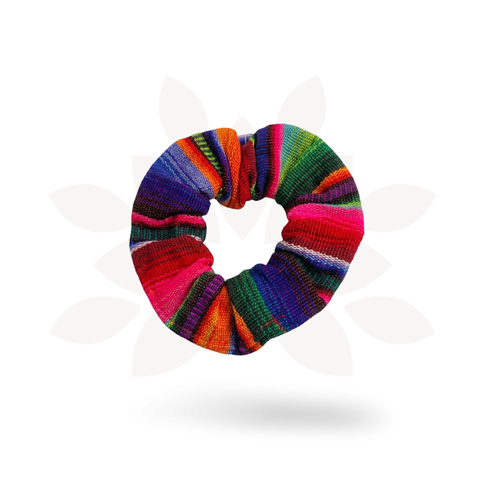 Hacienda Striped Multicolor Scrunchie - Guatemala