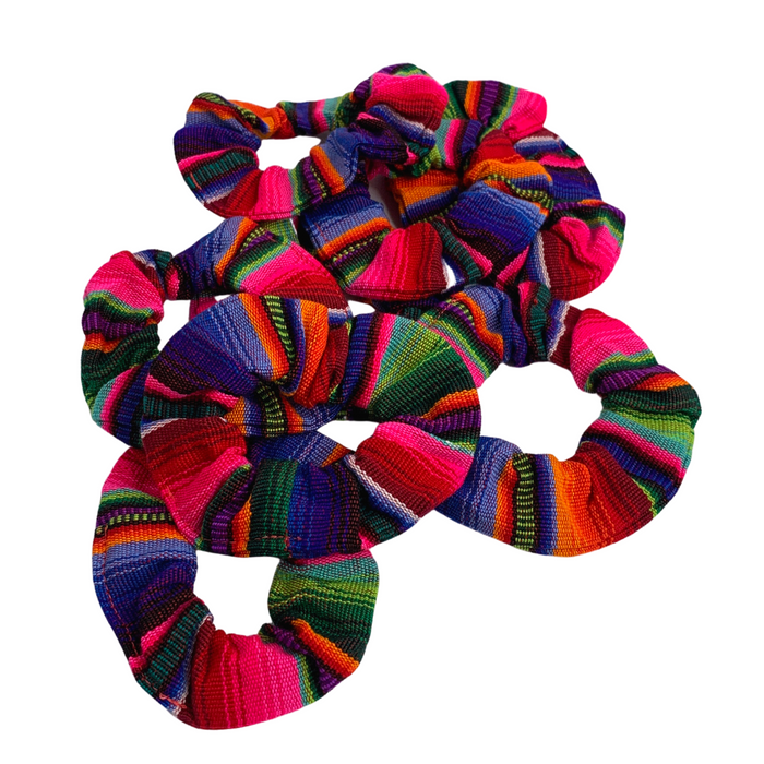 Hacienda Striped Multicolor Scrunchie - Guatemala