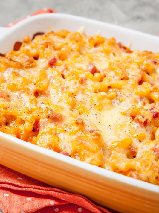Ham and Cheese Croissant Casserole