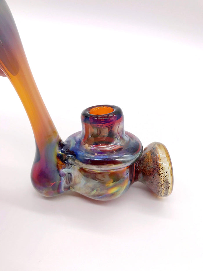 Smoke Station Hand Pipe Hand-Blown Heady American Borosilicate Sherlock Hand Pipe