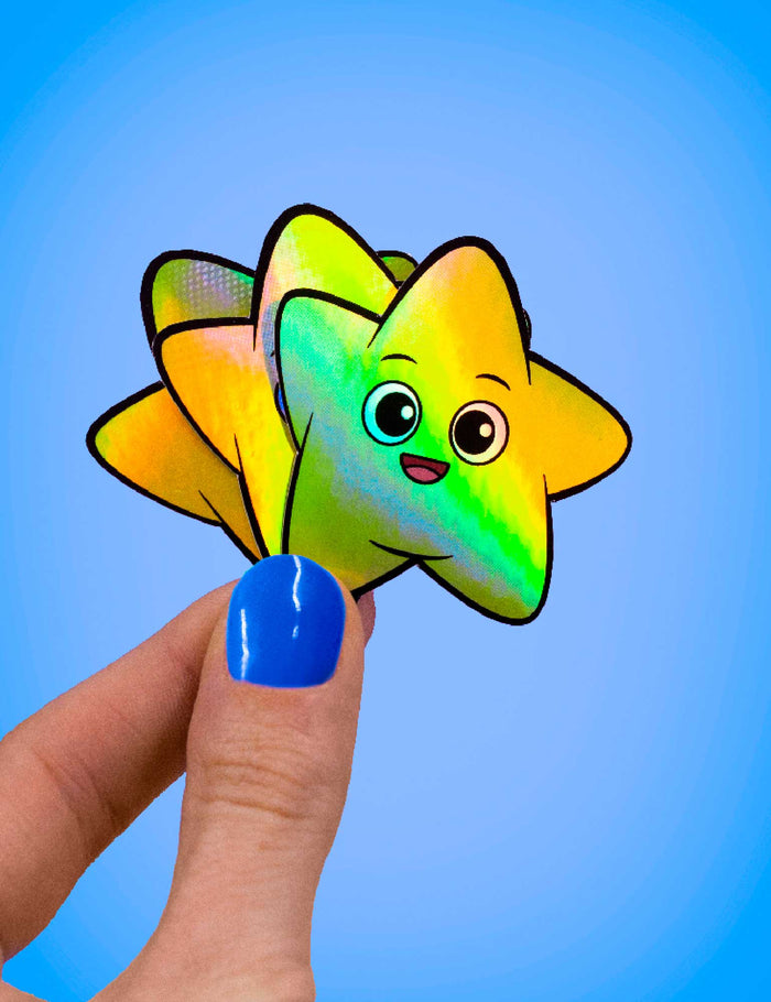 Happy Star HOLO STICKERS