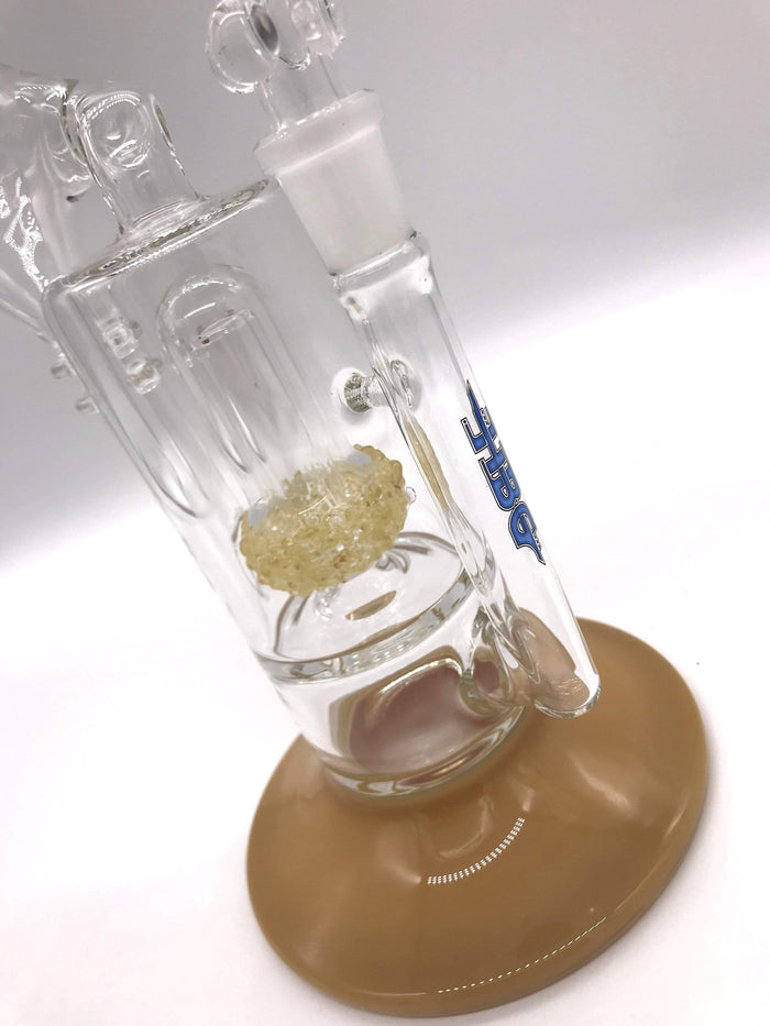 Smoke Station Water Pipe HBG American Fritted UV Perc Rig
