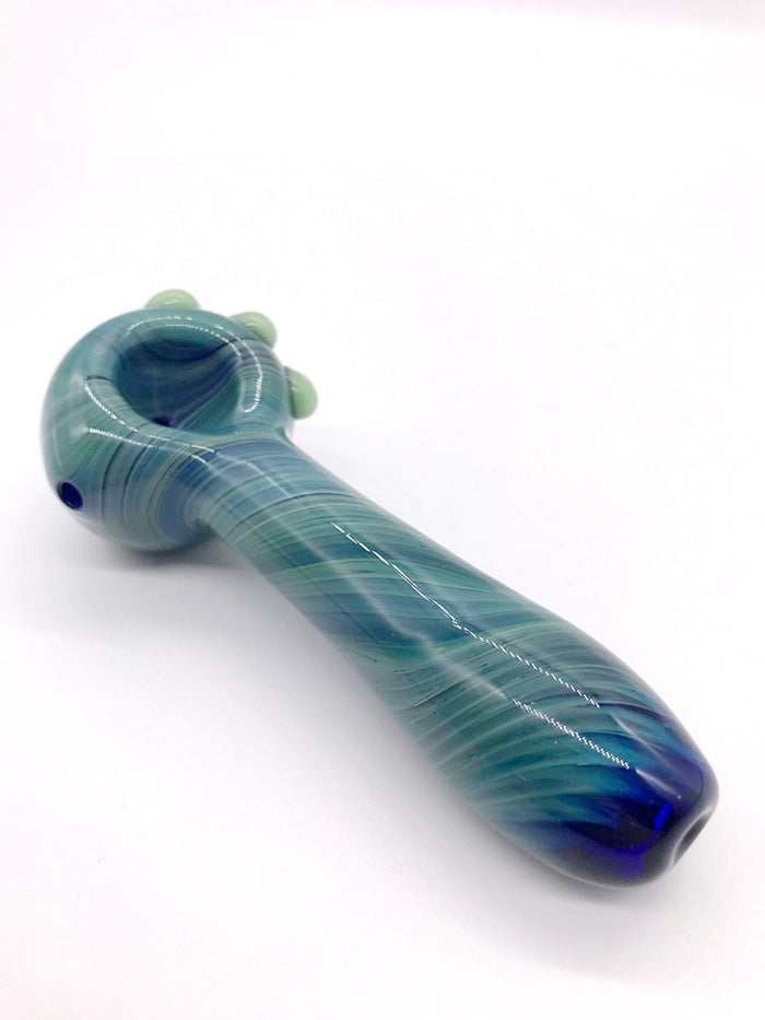 Smoke Station Hand Pipe Emerald Heady Emerald Spoon Hand Pipe