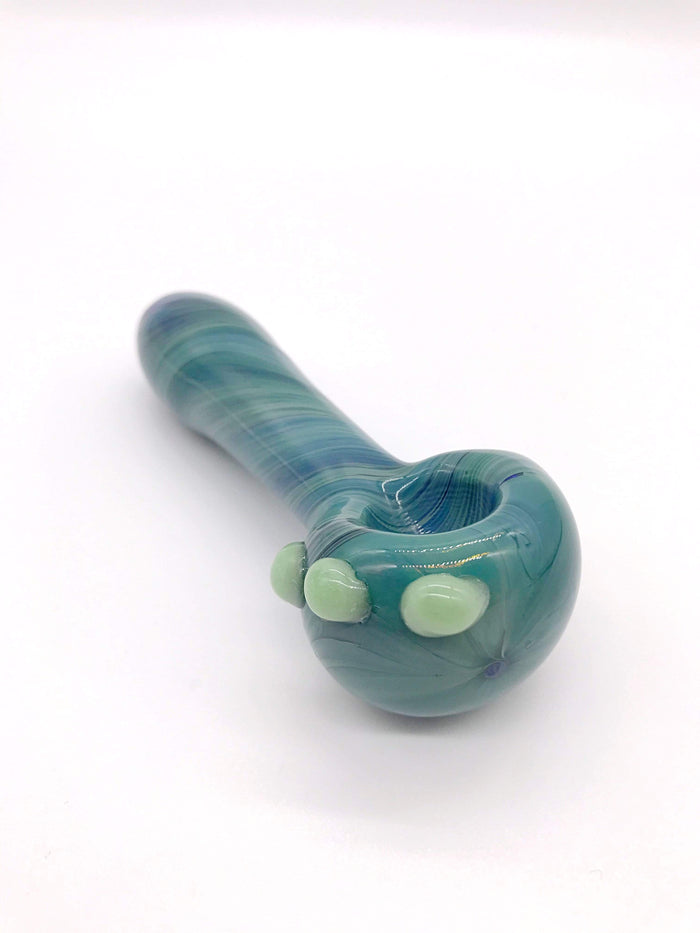 Smoke Station Hand Pipe Emerald Heady Emerald Spoon Hand Pipe