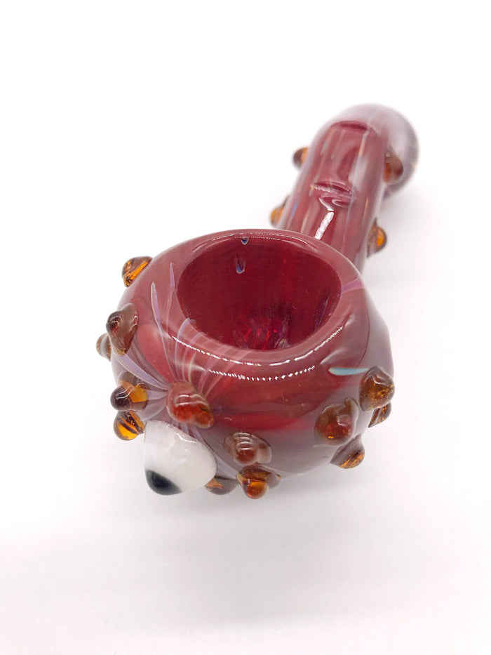 Smoke Station Hand Pipe Red Heady Eyeball Sherlock Spoon Hand Pipe