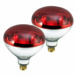 Heat Lamp 250w Red  2 pack