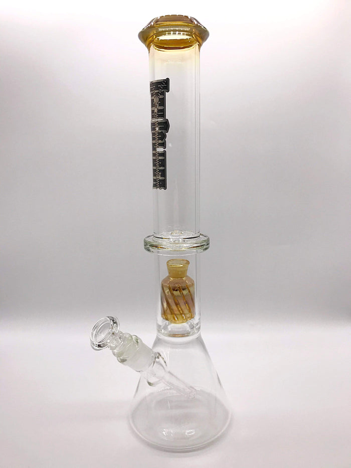 Smoke Station Water Pipe High Caliber American Double Matrix Perc Beaker