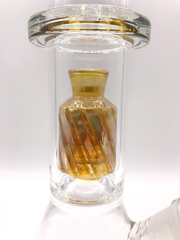 Smoke Station Water Pipe High Caliber American Double Matrix Perc Beaker