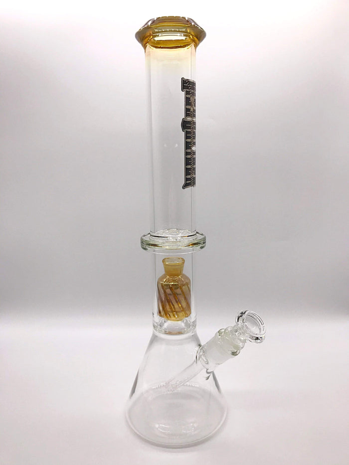 Smoke Station Water Pipe High Caliber American Double Matrix Perc Beaker