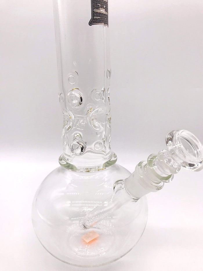 Smoke Station Water Pipe High Caliber American Gold Fumed Beaker with Ice Catch