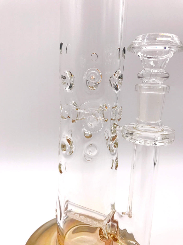 Smoke Station Water Pipe High Caliber American Gold Fumed Perc Tube