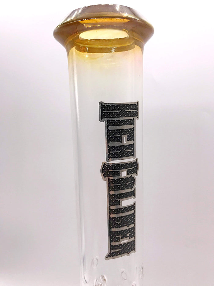 Smoke Station Water Pipe High Caliber American Gold Fumed Tube