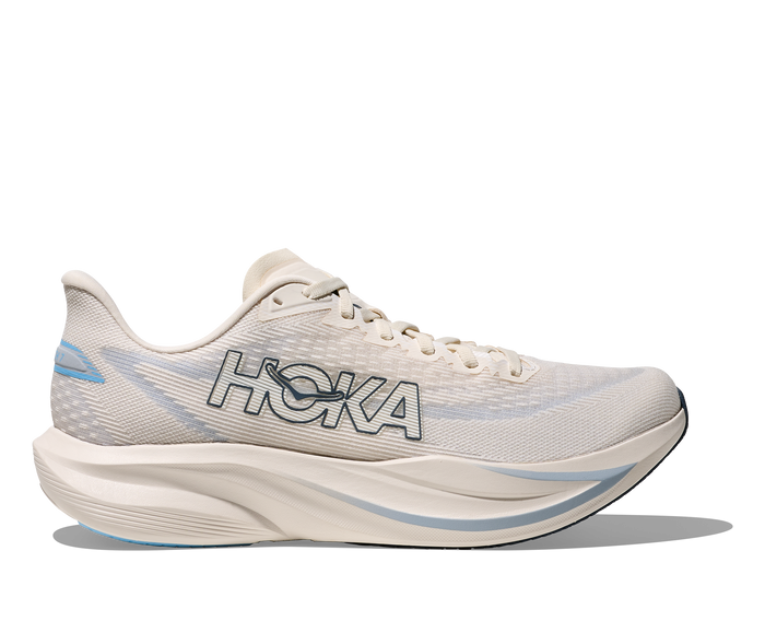 Hoka Men's Mach 7 Footwear Hoka One One Alabaster/Soaring Blue-ASRN 7.5 Medium-D