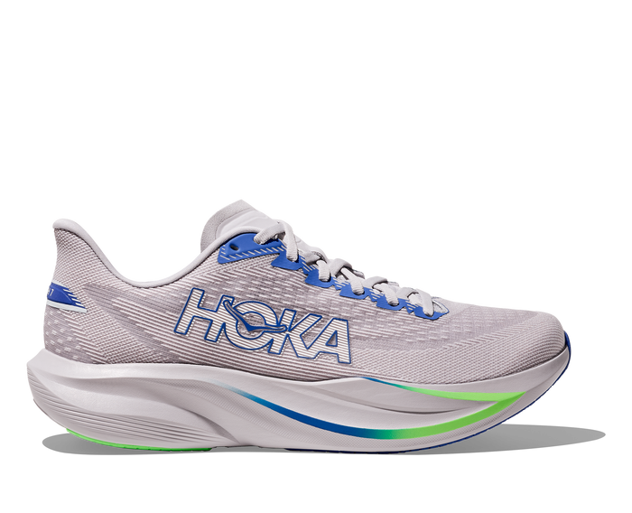 Hoka Men's Mach 7 Footwear Hoka One One Ash Grey/ Cobalt Blue-AYCB 7.5 Medium-D