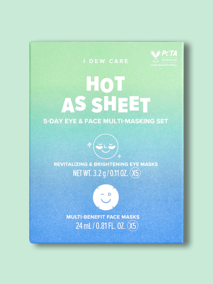 I DEW CARE HOT AS SHEET 5-DAY EYE & FACE MULTI-MASKING SET | One Colour-Image 1