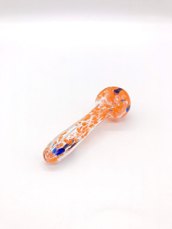 Inside out spoon pipe with blue flex