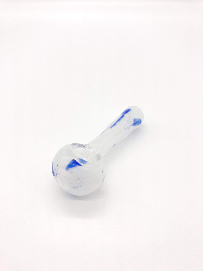Inside out spoon pipe with blue flex