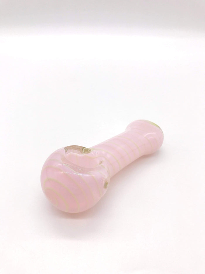 Smoke Station Hand Pipe Pink Inside-out Thick American Spoon