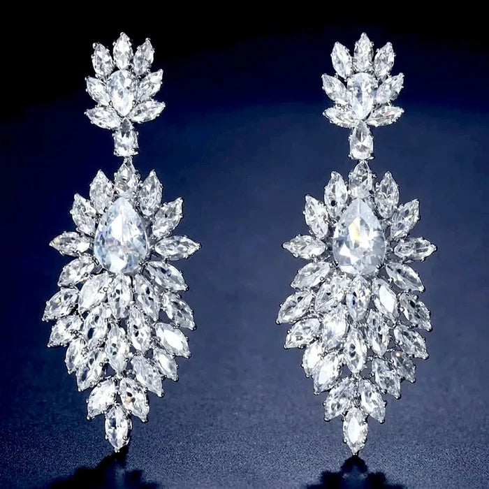 Radiant CZ Bridal Earrings | Elegant Wedding Jewelry