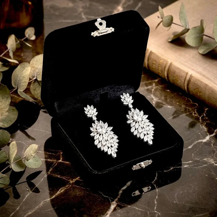 Radiant CZ Bridal Earrings | Elegant Wedding Jewelry