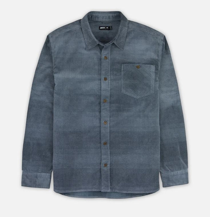 Jetty Men's Shoals Corduroy Shirt Apparel Jetty Blue Small