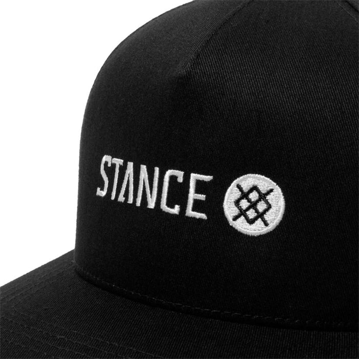 Jockey Icon Snapback Hat Black