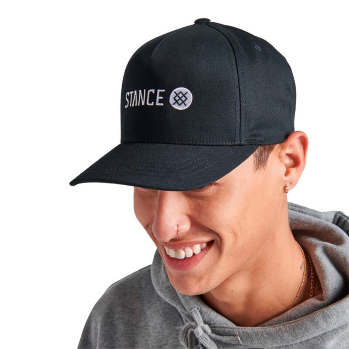 Jockey Icon Snapback Hat Black