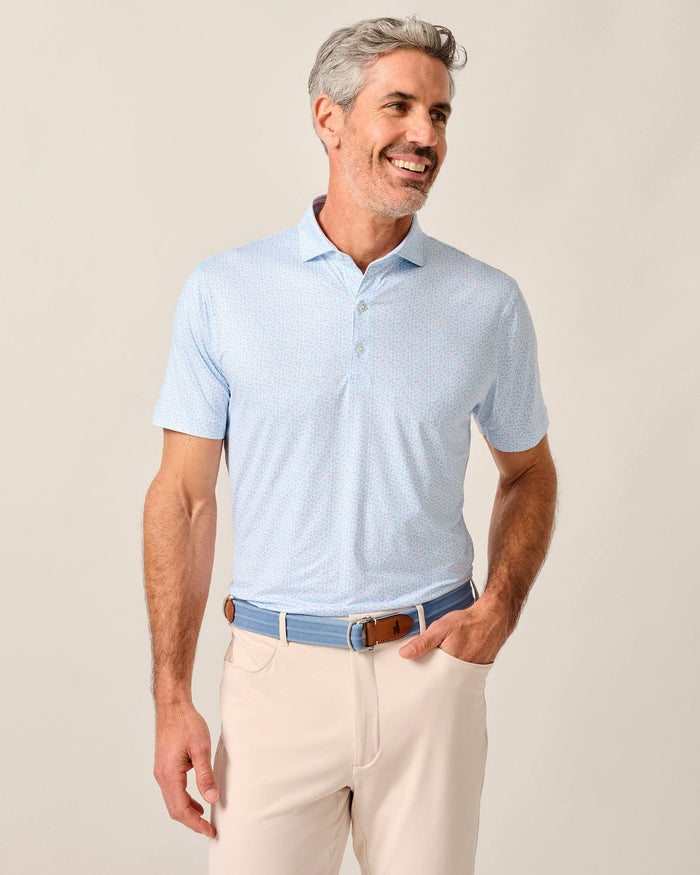 Johnnie-O Men's Four Leaf Featherweight Performance Polo Apparel Johnnie-O Kona Small
