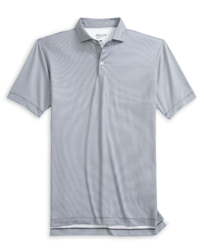 Johnnie-O Men's Rud Performance Polo Apparel Johnnie-O Heather Black Small