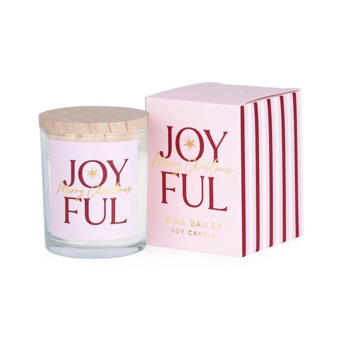 Joyful Blackberry & Vanilla Soy Candle - Nina Bailey