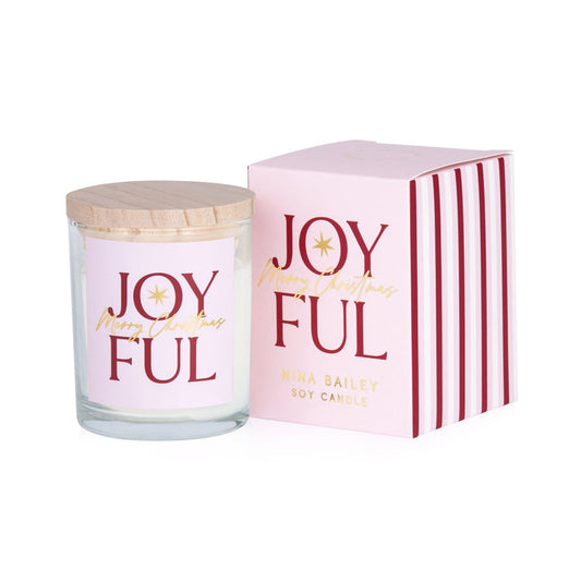 Joyful Blackberry & Vanilla Soy Candle - Nina Bailey