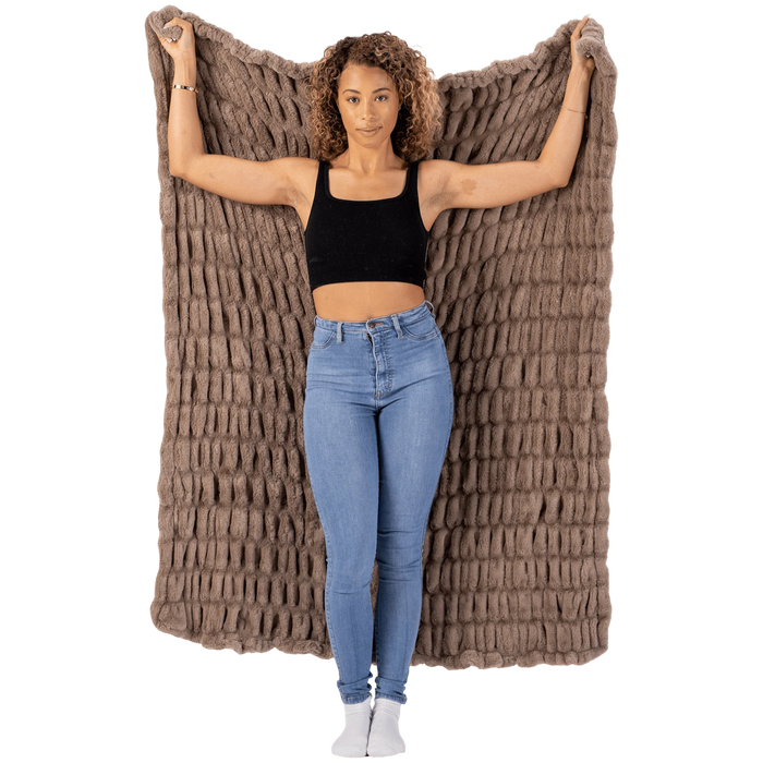 Keiki Co Cloud Blanket – Adult Size, Mocha