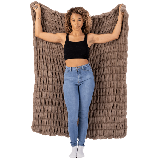 Keiki Co Cloud Blanket – Adult Size, Mocha