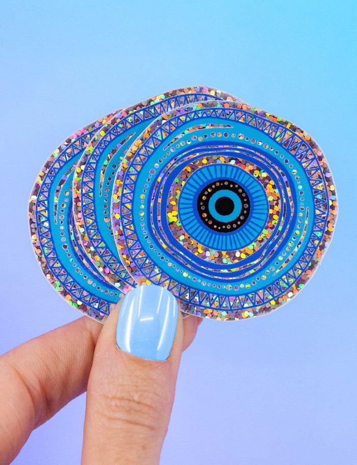 KEM GÖZ EVIL EYE glitter sticker