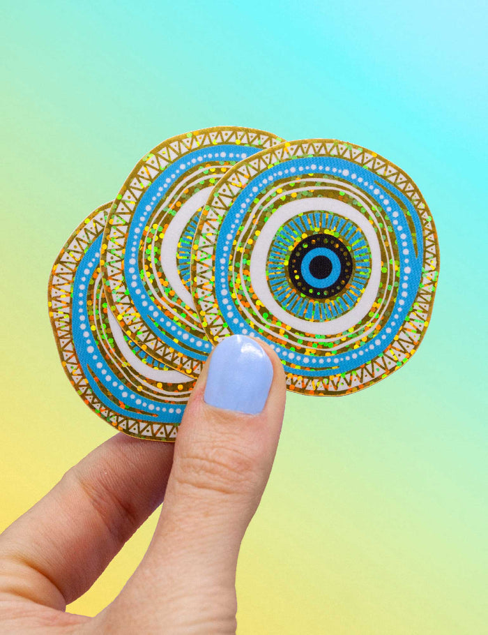 KEM GÖZ EVIL EYE glitter sticker