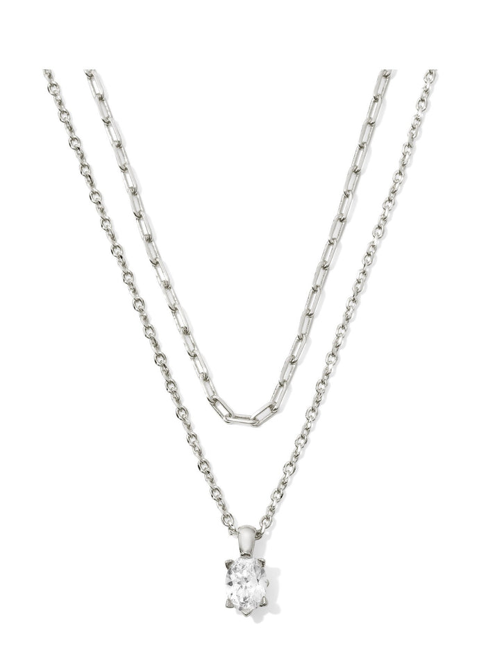Kendra Scott Cailin Multi Strand Necklace: Silver