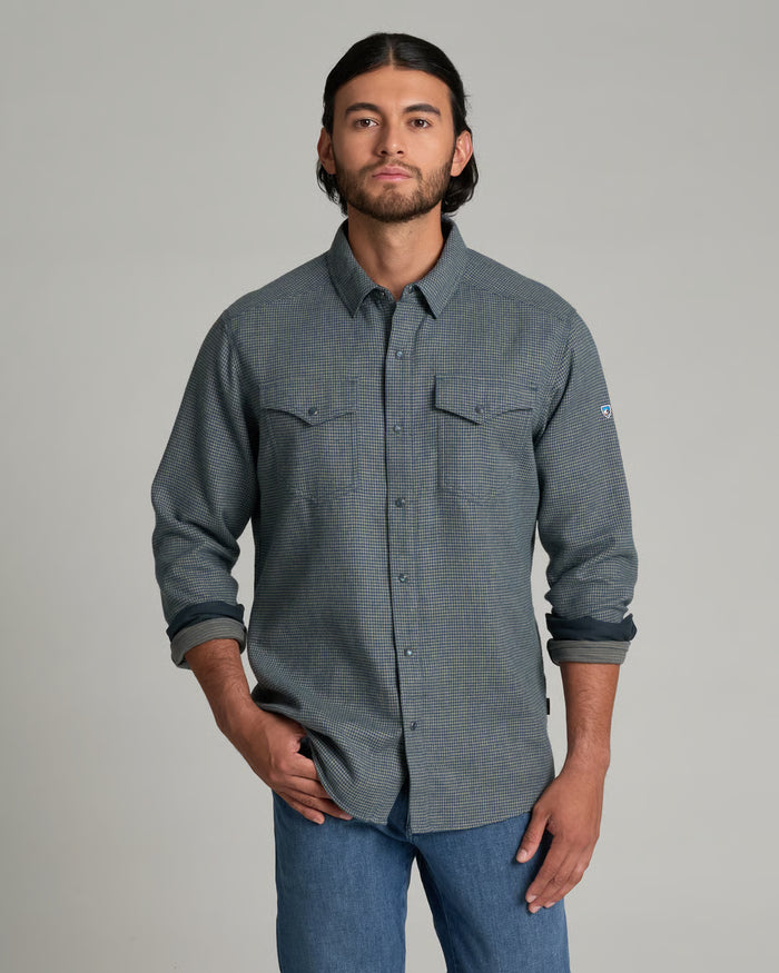 Kuhl Men's Disputr Long Sleeve Apparel Kuhl Fjord Blue-FJOR Small