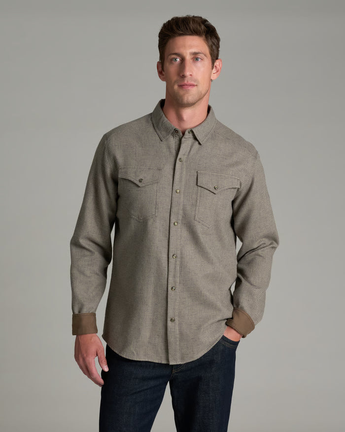 Kuhl Men's Disputr Long Sleeve Apparel Kuhl Dark Pumice-DKPU Small