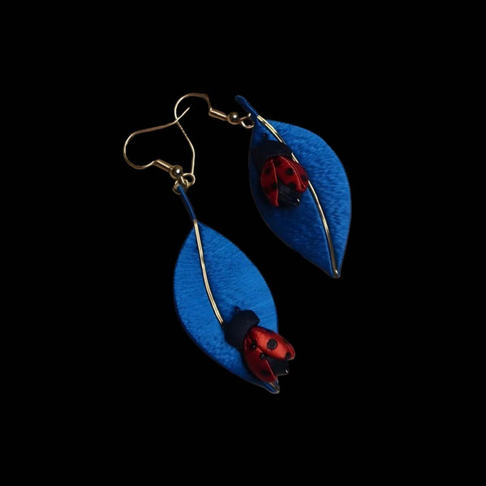 Ladybird Bespoke Earrings-Silk Earrings(Chanhua)