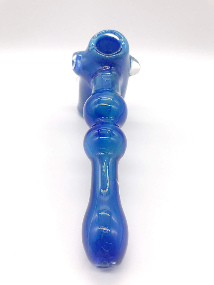 Smoke Station Hand Pipe Opal-Blue Large Opal Hammer Bubbler