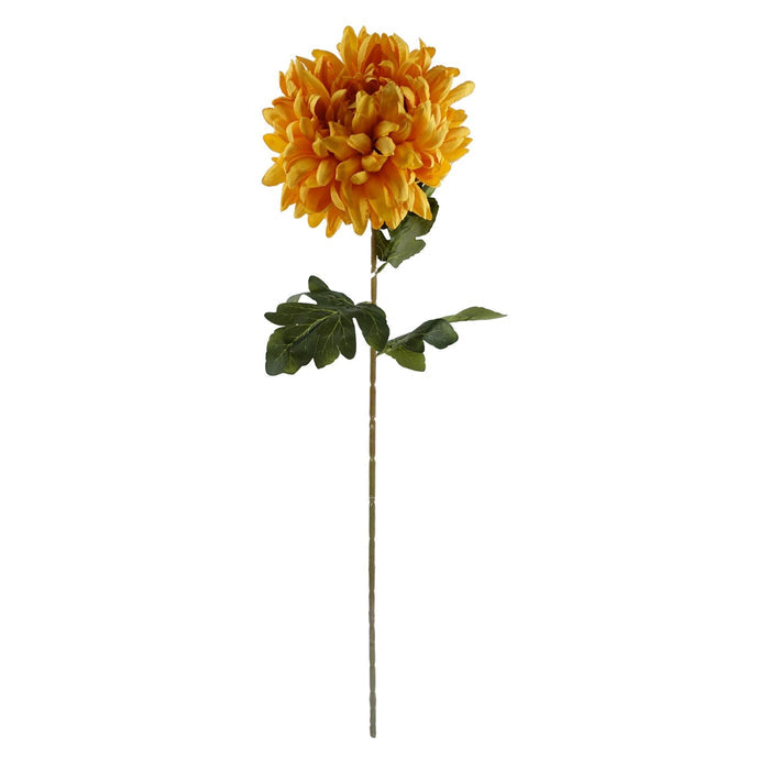 Leaf 65cm Orange and Black Flower Arrangement Glass Vase-1