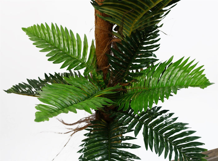 Leaf Design 150cm Artificial Large Palm Tree with Natural Trunk-1