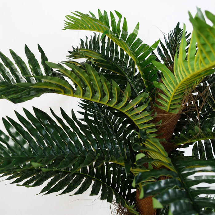 Leaf Design 150cm Artificial Large Palm Tree with Natural Trunk-3