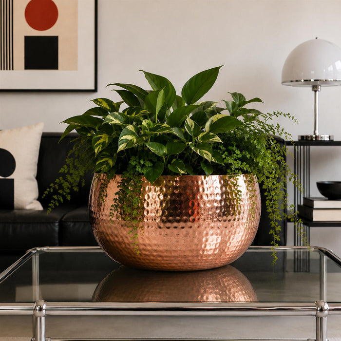 Leaf Large Metal Planter Edge Metal Planter 20cm-3