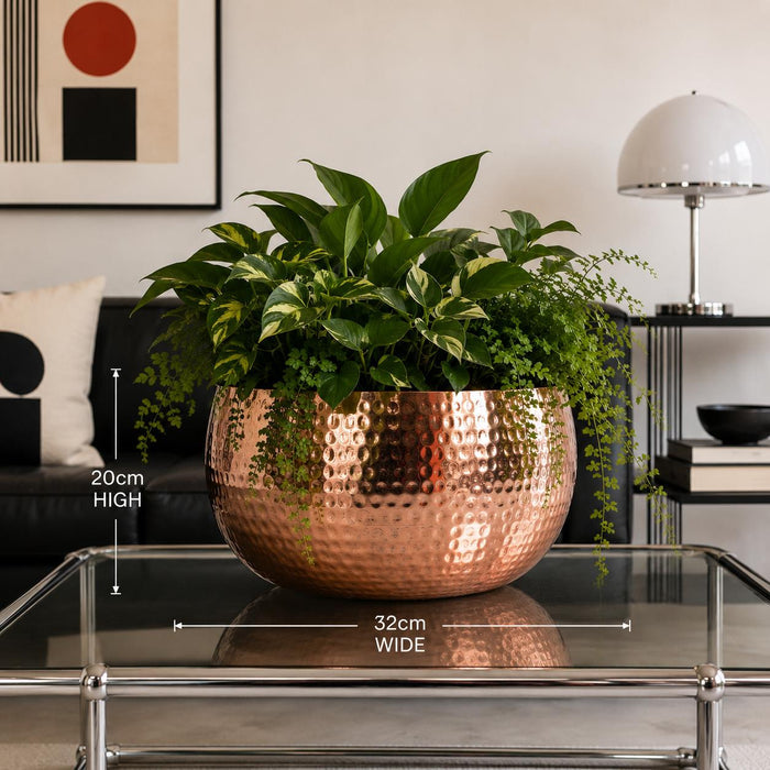 Leaf Large Metal Planter Edge Metal Planter 20cm-4
