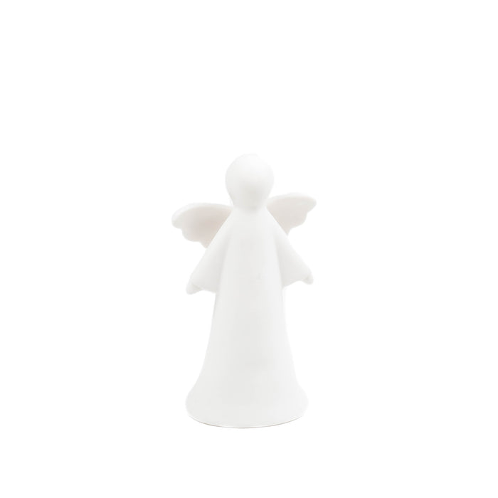 Led lamp - Engel - Keramiek - Wit - 9x6x16,5cm