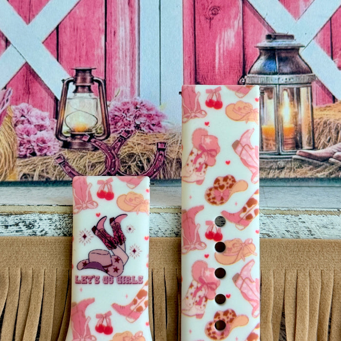 Let's Go Girls Print Silicone Band For Samsung Watch