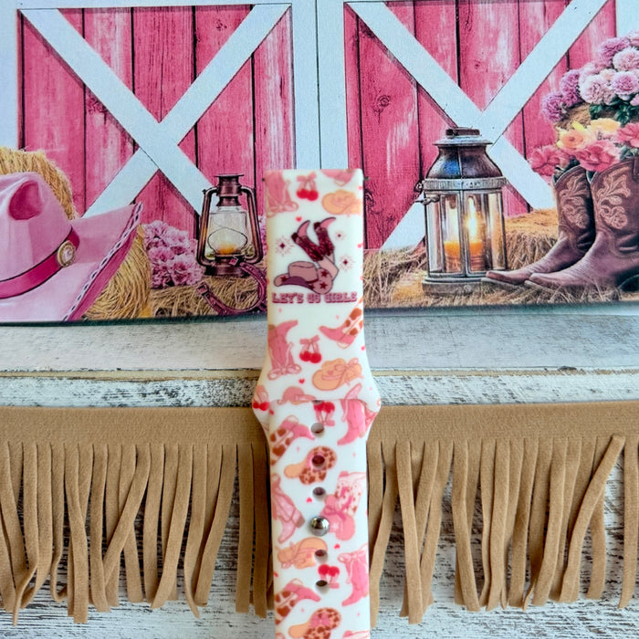 Let's Go Girls Print Silicone Band For Samsung Watch