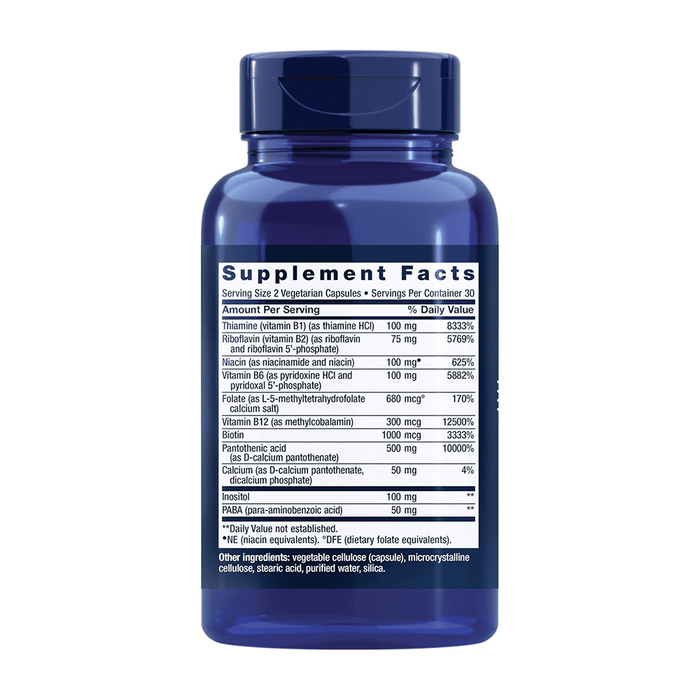 Life Extension Bioactive Complete B-Complex for Energy – 60 Veg Caps - Beauty Tribe